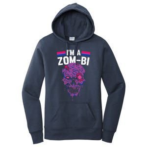 Bisexual Zombie Lazy Halloween Costume Funny Bi Pride LGBTQ Women's Pullover Hoodie