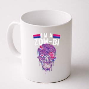 Bisexual Zombie Lazy Halloween Costume Funny Bi Pride LGBTQ Coffee Mug