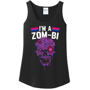 Bisexual Zombie Lazy Halloween Costume Funny Bi Pride LGBT Q Ladies Essential Tank