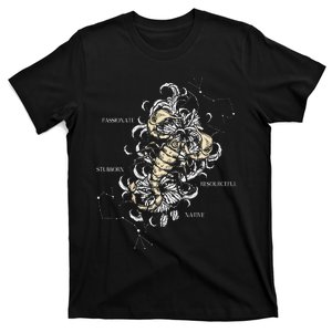 Backprint Zodiac Sign Scorpio T-Shirt