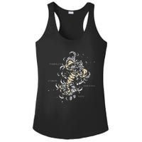 Backprint Zodiac Sign Scorpio Ladies PosiCharge Competitor Racerback Tank