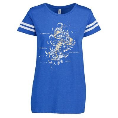 Backprint Zodiac Sign Scorpio Enza Ladies Jersey Football T-Shirt