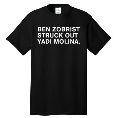 Ben Zobrist Struck Out Yadi Molina Tall T-Shirt