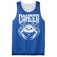 Blackcraft Zodiac Sign Cancer Skull Traditional Witch Funny Gift Mesh Reversible Basketball Jersey Tank