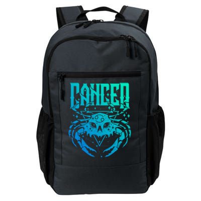 Blackcraft Zodiac Sign Cancer Skull Traditional Witch Gift Daily Commute Backpack