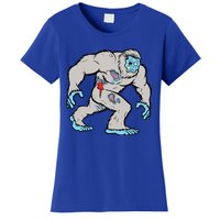 Bigfoot Zombie Sasquatch Graphic Halloween Novelty Tee Women's T-Shirt