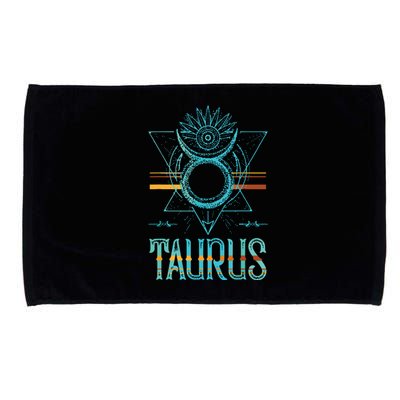 Bull Zodiac Sign Symbol Horoscope Taurus Microfiber Hand Towel