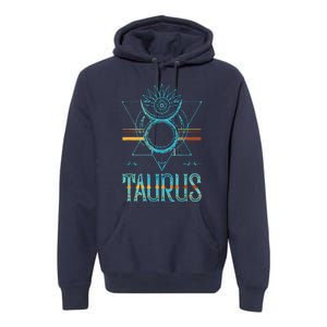 Bull Zodiac Sign Symbol Horoscope Taurus Premium Hoodie