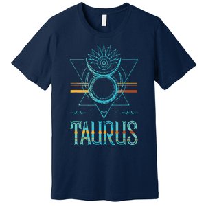 Bull Zodiac Sign Symbol Horoscope Taurus Premium T-Shirt