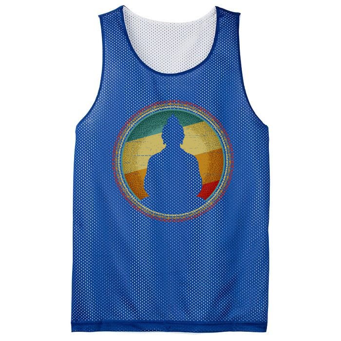 Buddha Zen Vintage Gift Mesh Reversible Basketball Jersey Tank