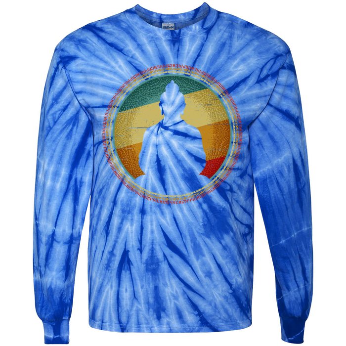 Buddha Zen Vintage Gift Tie-Dye Long Sleeve Shirt