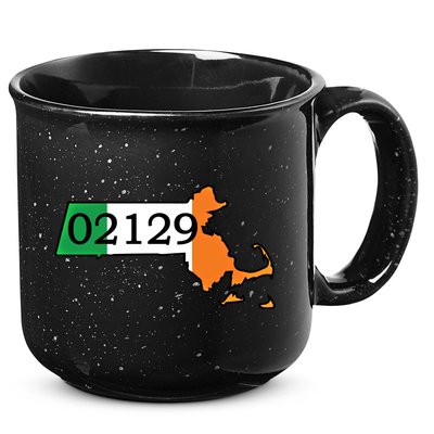 Charlestown 02129 Irish Flag Great Gift 15oz Campfire Ceramic Mug