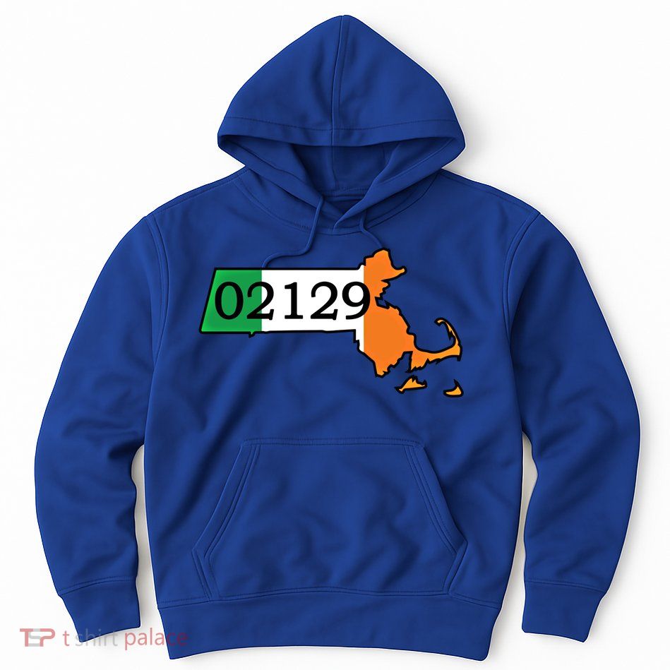 Charlestown 02129 Irish Flag Great Gift Hoodie