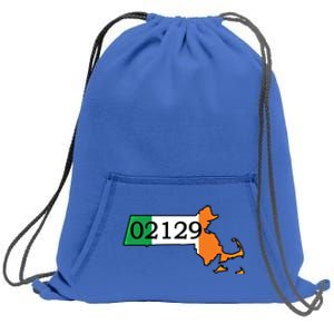 Charlestown 02129 Irish Flag Great Gift Sweatshirt Cinch Pack Bag