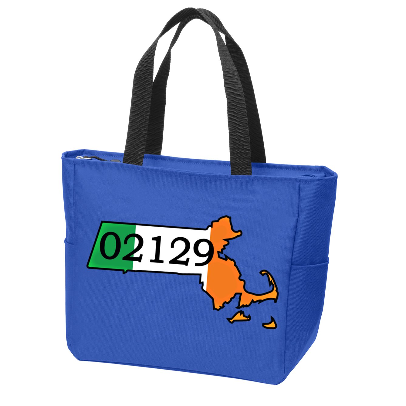 Charlestown 02129 Irish Flag Great Gift Zip Tote Bag