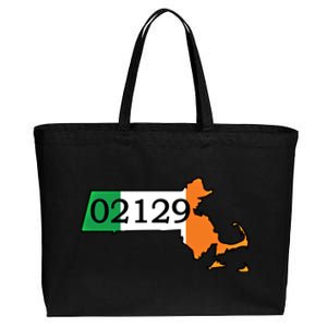 Charlestown 02129 Irish Flag Great Gift Cotton Canvas Jumbo Tote