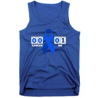 Cancer 00 Me 01 Blue Ribbon Colon Cancer Awareness Funny Gift Tank Top