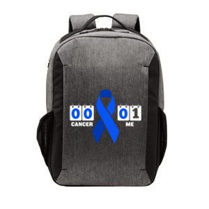 Cancer 00 Me 01 Blue Ribbon Colon Cancer Awareness Funny Gift Vector Backpack