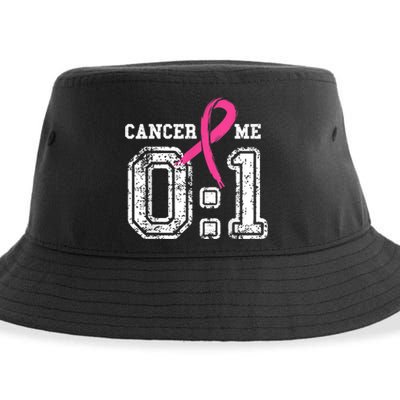 Cancer 0 Me 1 Shirt Breast Cancer Awareness  Survivor Gift Sustainable Bucket Hat