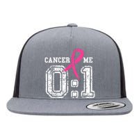 Cancer 0 Me 1 Shirt Breast Cancer Awareness  Survivor Gift Flat Bill Trucker Hat