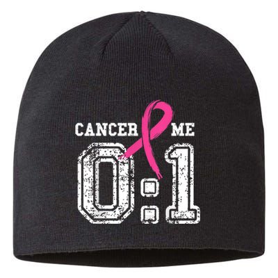 Cancer 0 Me 1 Shirt Breast Cancer Awareness  Survivor Gift Sustainable Beanie