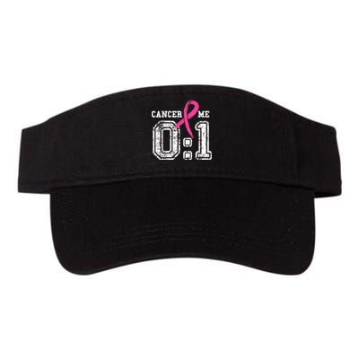 Cancer 0 Me 1 Shirt Breast Cancer Awareness  Survivor Gift Valucap Bio-Washed Visor