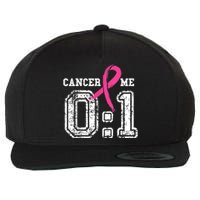 Cancer 0 Me 1 Shirt Breast Cancer Awareness  Survivor Gift Wool Snapback Cap