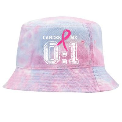 Cancer 0 Me 1 Shirt Breast Cancer Awareness  Survivor Gift Tie-Dyed Bucket Hat