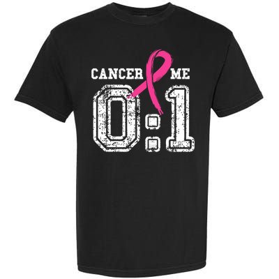 Cancer 0 Me 1 Breast Cancer Awareness Survivor Gift Garment-Dyed Heavyweight T-Shirt