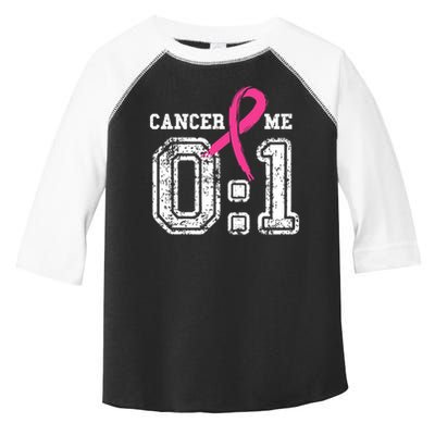 Cancer 0 Me 1 Breast Cancer Awareness Survivor Gift Toddler Fine Jersey T-Shirt