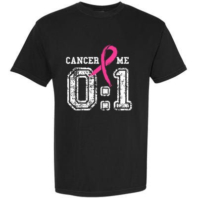 Cancer 0 Me 1 Breast Cancer Awareness Survivor Gift Garment-Dyed Heavyweight T-Shirt