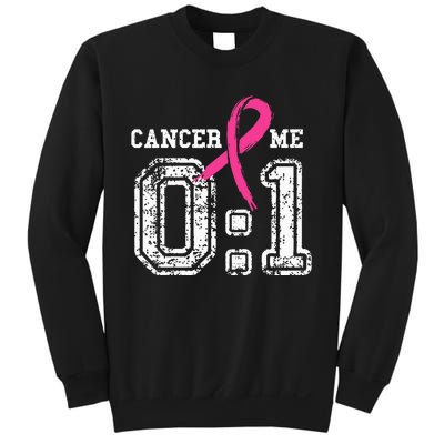 Cancer 0 Me 1 Breast Cancer Awareness Survivor Gift Sweatshirt