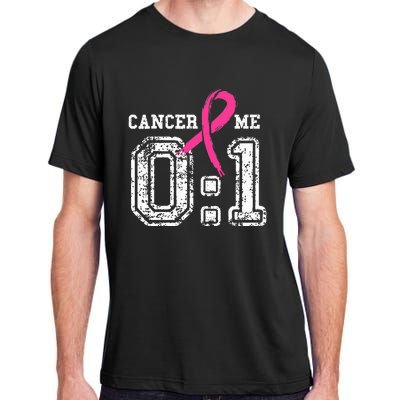 Cancer 0 Me 1 Breast Cancer Awareness Survivor Gift Adult ChromaSoft Performance T-Shirt