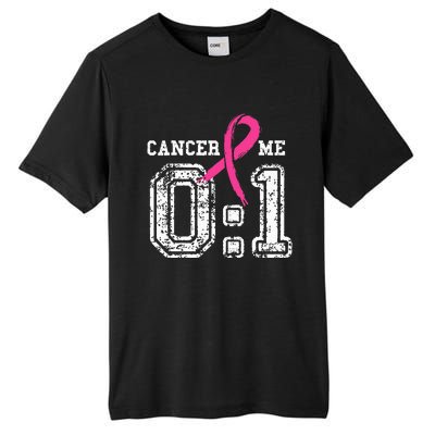 Cancer 0 Me 1 Breast Cancer Awareness Survivor Gift Tall Fusion ChromaSoft Performance T-Shirt