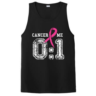 Cancer 0 Me 1 Breast Cancer Awareness Survivor Gift PosiCharge Competitor Tank