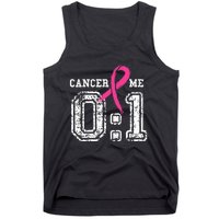 Cancer 0 Me 1 Breast Cancer Awareness Survivor Gift Tank Top