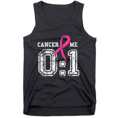 Cancer 0 Me 1 Breast Cancer Awareness Survivor Gift Tank Top