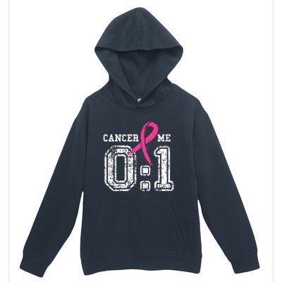 Cancer 0 Me 1 Breast Cancer Awareness Survivor Gift Urban Pullover Hoodie