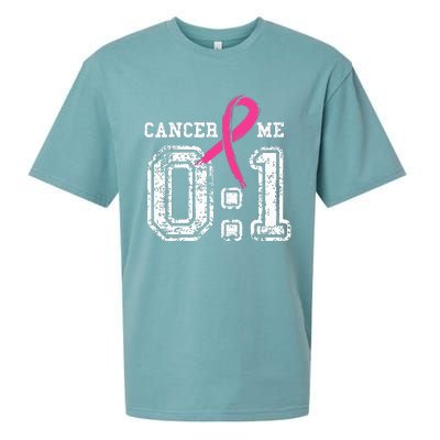 Cancer 0 Me 1 Breast Cancer Awareness Survivor Gift Sueded Cloud Jersey T-Shirt