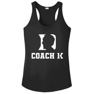 Coach 1K 1000 Wins Basketball College Font 1 K Ladies PosiCharge Competitor Racerback Tank