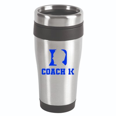 Coach 1K 1000 Wins Basketball College Font 1 K 16oz Travel Tumbler
