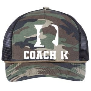 Coach 1K 1000 Wins Basketball College Font 1 K Retro Rope Trucker Hat Cap