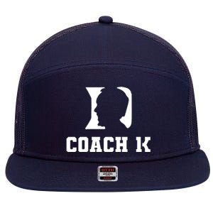 Coach 1K 1000 Wins Basketball College Font 1 K 7 Panel Mesh Trucker Snapback Hat