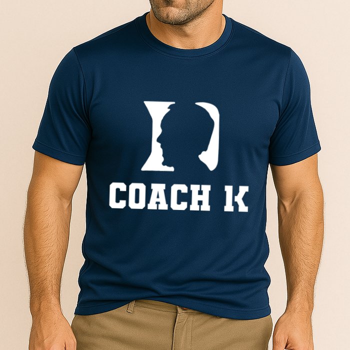 Coach 1K 1000 Wins Basketball College Font 1 K Cooling Performance Crew T-Shirt