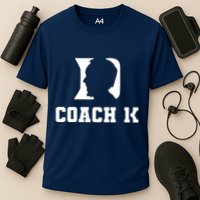 Coach 1K 1000 Wins Basketball College Font 1 K Cooling Performance Crew T-Shirt