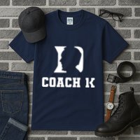 Coach 1K 1000 Wins Basketball College Font 1 K Tall T-Shirt