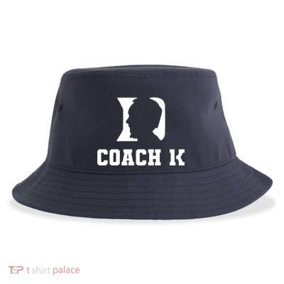 Coach 1K 1000 Wins Basketball College Font 1 K Sustainable Bucket Hat
