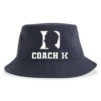 Coach 1K 1000 Wins Basketball College Font 1 K Sustainable Bucket Hat