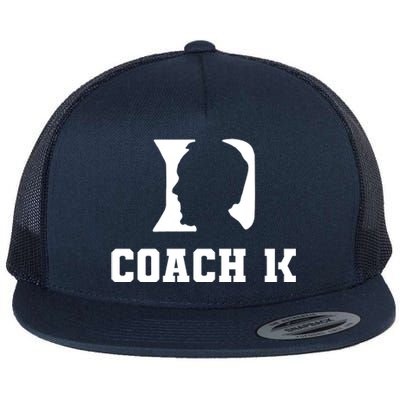 Coach 1K 1000 Wins Basketball College Font 1 K Flat Bill Trucker Hat