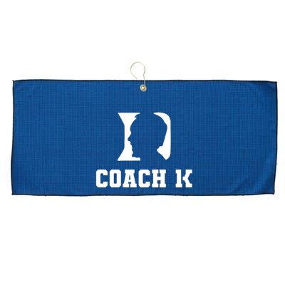 Coach 1K 1000 Wins Basketball College Font 1 K Large Microfiber Waffle Golf Towel